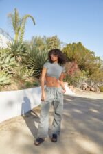Mockneck Swim Top