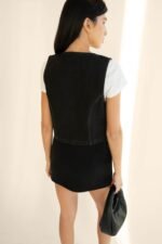 Black Denim Vest - Image 5