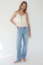 Sheer Tie-Front Tank Top - Image 3