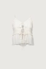 Sheer Tie-Front Tank Top - Image 4