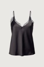 Lace Trim Satin Camisole Tank - Image 5