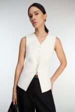 Button Front Suiting Vest - Image 5