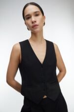 Cropped Suiting Vest - Image 2