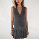 Cropped Suiting Vest