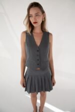 Cropped Suiting Vest
