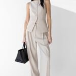 High Neckline Button Vest