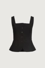 Square Neck Suiting Vest - Image 5