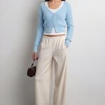 Cropped Lightweight Button Front Cardigan