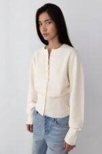 Cinched Waist Button Front Cardigan - Image 6