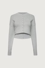 Cinched Waist Button Front Cardigan - Image 5