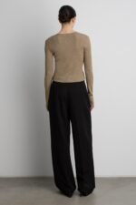 Cropped Long Sleeve Cardigan - Image 4