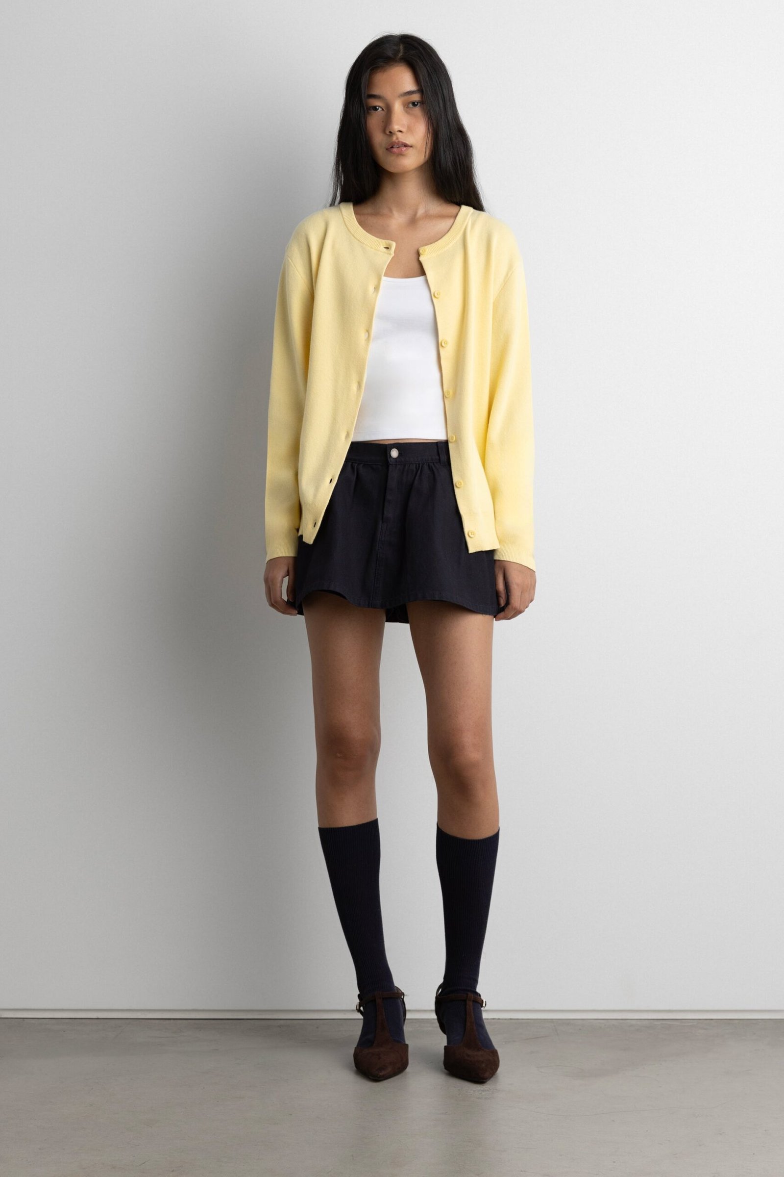 Cardigan-14417_Flan-1.jpg Relaxed Fit Button Front Cardigan - Image 1