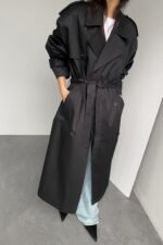 Water Repellent Cotton Trench Coat - Image 2