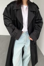 Water Repellent Cotton Trench Coat - Image 3