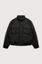 LS OVERSIZED NYLON BOMBER JACKET|