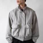 Nylon Bomber With Zip-Off Sleeves
