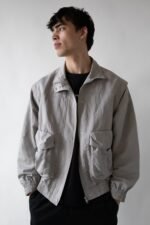 Nylon Bomber With Zip-Off Sleeves - Image 2