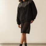 Western Inspired Wool-Blend Bomber Jacket