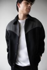 Western Inspired Wool-Blend Bomber Jacket - Image 5
