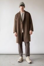 Double-Faced Wool Blend Coat - Image 3