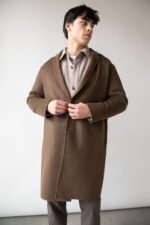 Double-Faced Wool Blend Coat - Image 5