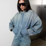 Denim Moto Bomber Jacket