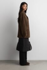 Oversized Vegan Suede Blazer - Image 3
