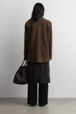 Oversized Vegan Suede Blazer - Image 4