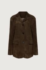 Oversized Vegan Suede Blazer - Image 5