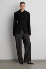 Cinched Waist Double-Breasted Blazer - Image 5