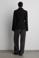 Cinched Waist Double-Breasted Blazer - Image 6