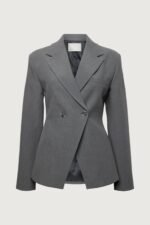 Cinched Waist Double-Breasted Blazer - Image 3