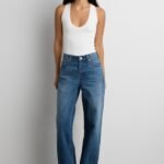 Mid-Rise Straight Leg Jean