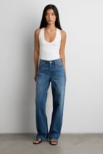 Mid-Rise Straight Leg Jean