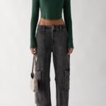 Black Wash Cargo Jean