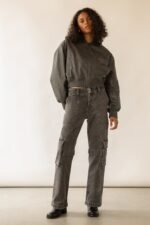 Black Wash Cargo Jean - Image 4