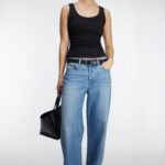 Mid-Rise Wide Leg Jean
