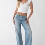 Straight Leg Mid-Rise Jean