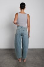 Mid-Rise Darted Barrel Leg Jean - Image 2