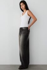 Mid-Rise Curved Leg Vintage Wash Jean - Image 2