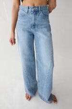 Seam Lined Straight Leg Jean