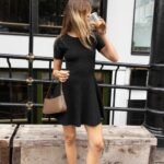 Ribbed Short Sleeve Mini Dress