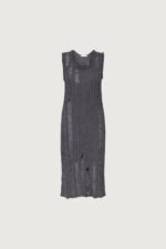 Sleeveless Rib-Knit Distressed Midi Dress - Image 6