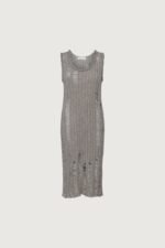 Sleeveless Rib-Knit Distressed Midi Dress - Image 5