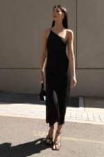One Shoulder Midi Dress - Image 6