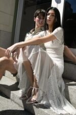 Lace Short Sleeve Midi Dress - Image 5