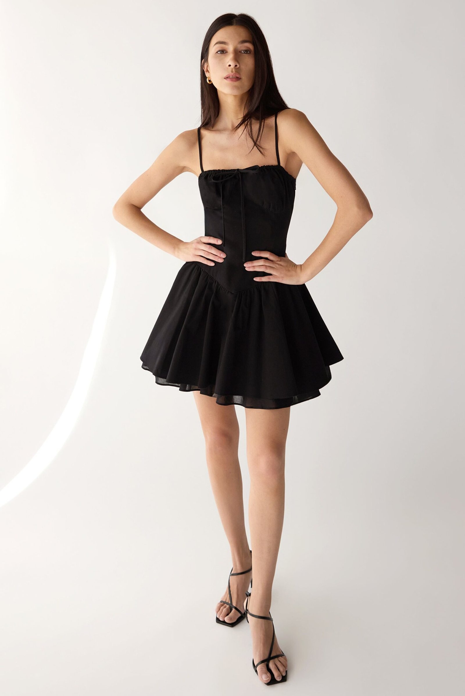 Dress-12566_Black-1.jpg Corset Mini Dress - Image 1