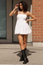 Bubble Hem Mini Dress - Image 5