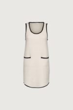 Contrast Trim Sleeveless Knit Mini Dress - Image 2