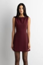 Sleeveless A-Line Mini Dress - Image 2